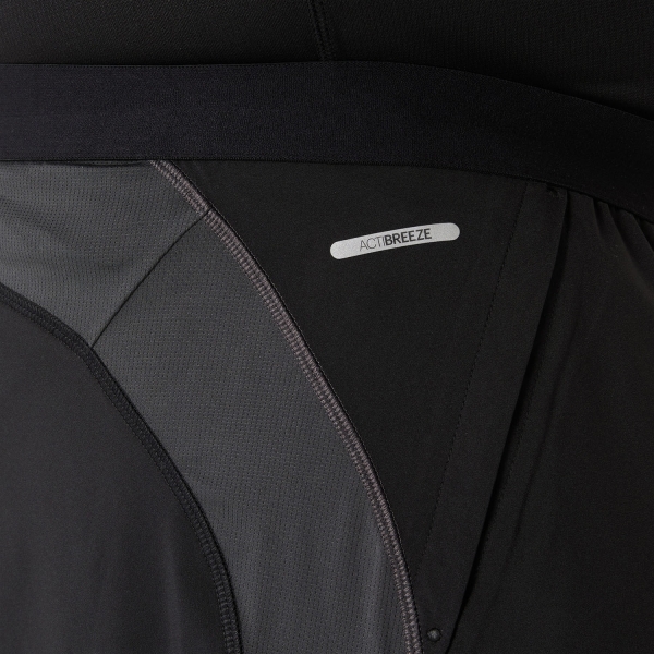 Asics Road Logo 2 in 1 5in Shorts - Performance Black/Graphite Grey