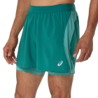 Asics Road Logo 2 in 1 5in Shorts - Rainy Lake/Light Teal