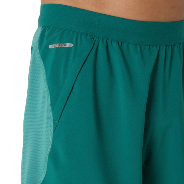 Asics Road Logo 2 in 1 5in Shorts - Rainy Lake/Light Teal