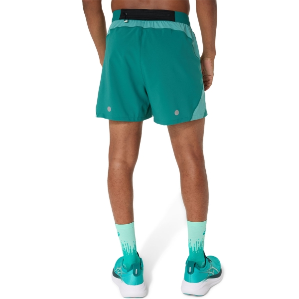 Asics Road Logo 5in Shorts - Rainy Lake/Light Teal