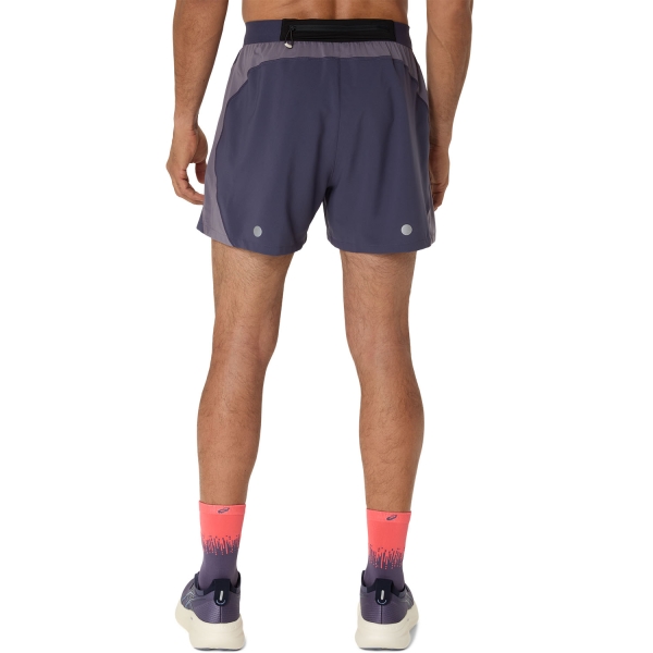 Asics Road Logo 5in Shorts - Indigo Fog/Lavender