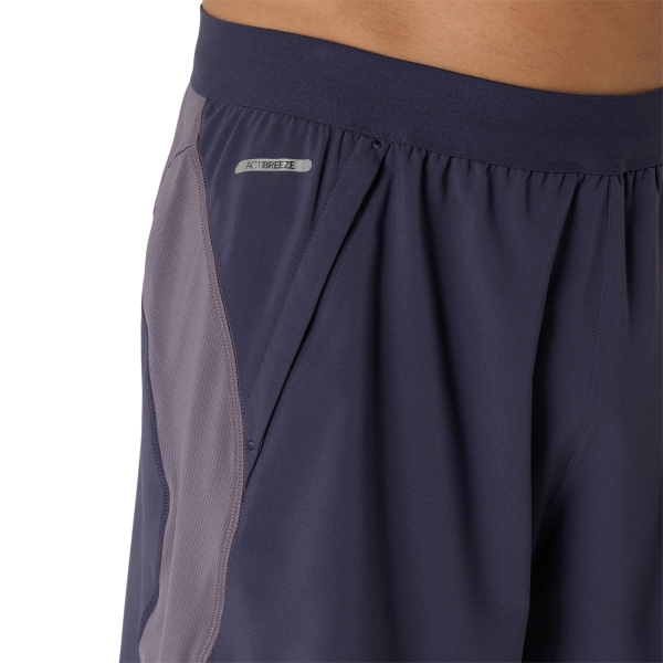 Asics Road Logo 5in Shorts - Indigo Fog/Lavender