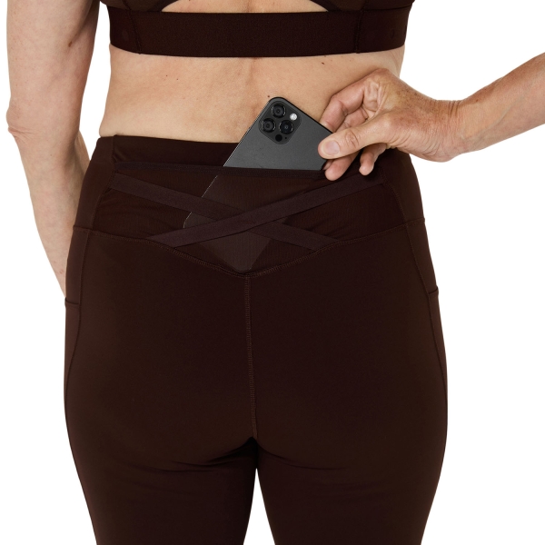 Asics Nagino Logo Tights - Coffee