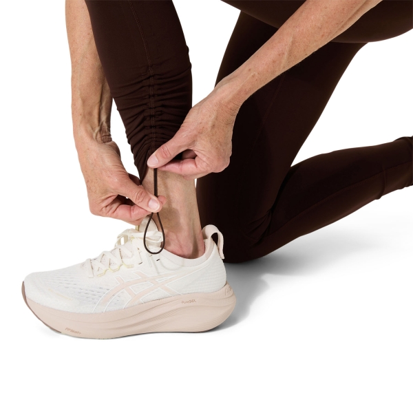 Asics Nagino Logo Tights - Coffee