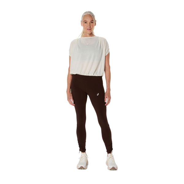 Asics Nagino Logo Tights - Coffee