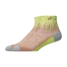 Asics Performance Quarter Socks - Neutral Pink/Huddle Yellow