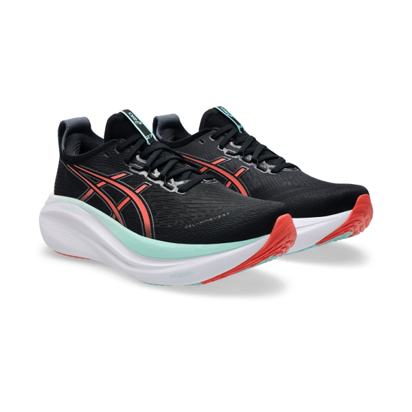 Asics Gel Nimbus 27 - Black/Coral Reef