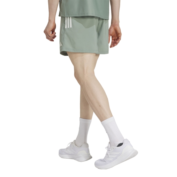 adidas Own The Road Classic 5in Shorts - Silver Green