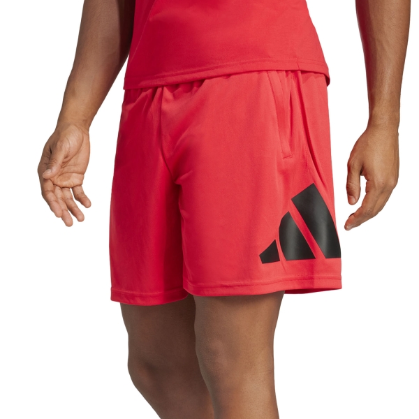 Pantaloncino Training Uomo adidas Essentials Logo 7in Pantaloncini  Pure Ruby/Black JD48797in
