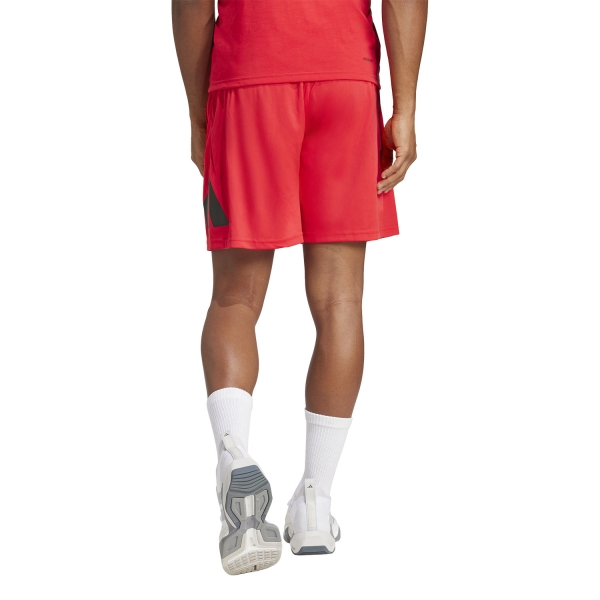 adidas Essentials Logo 7in Shorts - Pure Ruby/Black