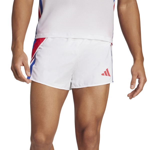 Pantalone cortos Running Hombre adidas adizero 3in Shorts  White JD73113in