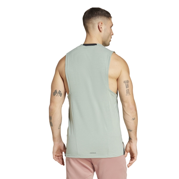 adidas D4T AEROREADY Tank - Silver Green