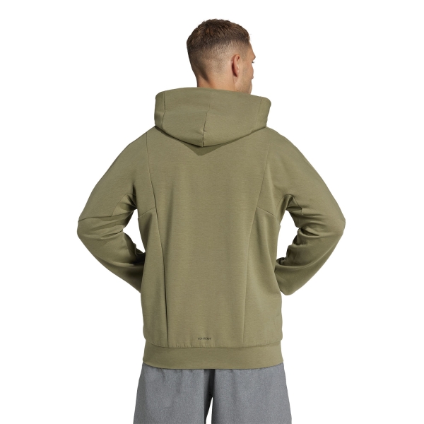 adidas D4T Logo Hoodie - Olive Strata