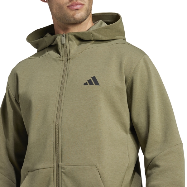 adidas D4T Logo Hoodie - Olive Strata