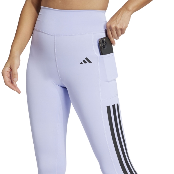 adidas Optime 3 Stripes Tights - Violet Tone