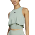 adidas Cool Intensity 2 in 1 Top - Silver Green