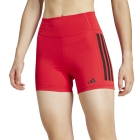 adidas Optime 3 Stripes 4in Shorts - Pure Ruby
