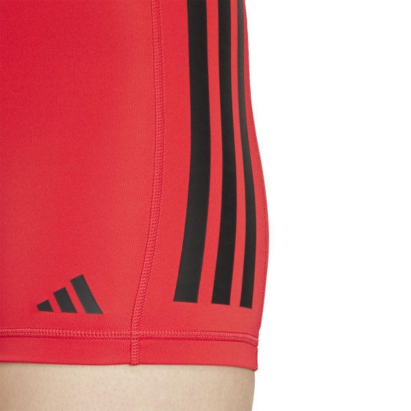 adidas Optime 3 Stripes 4in Shorts - Pure Ruby