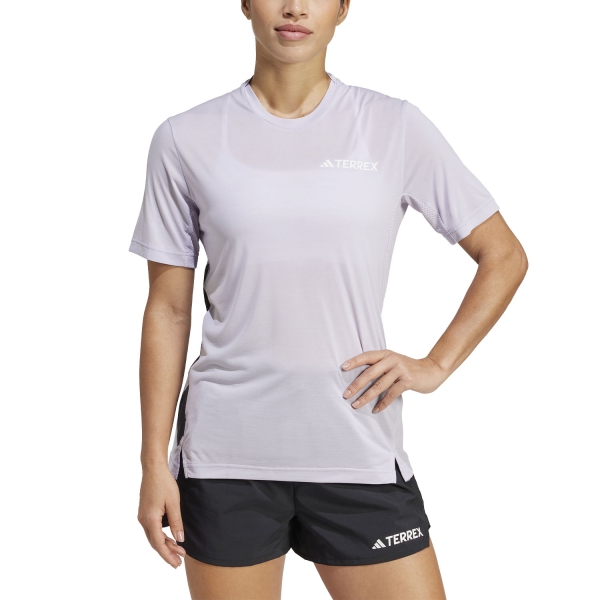 Maglie Manica Corta Trail Running Donna adidas Terrex Xperior Maglietta  Silver Dawn JN8145