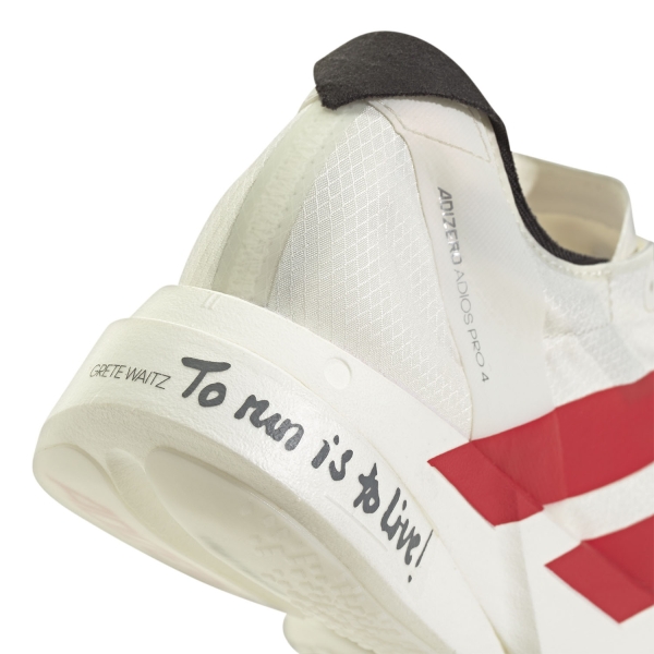 adidas adizero adios Pro 4 - Off White/Better Scarlet/Core Black