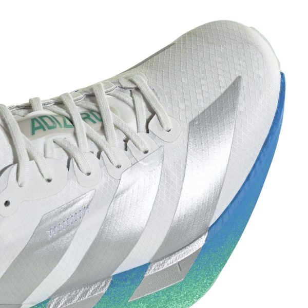 adidas adizero adios Pro 4 - Crystal White/Matte Silver/Glory Green