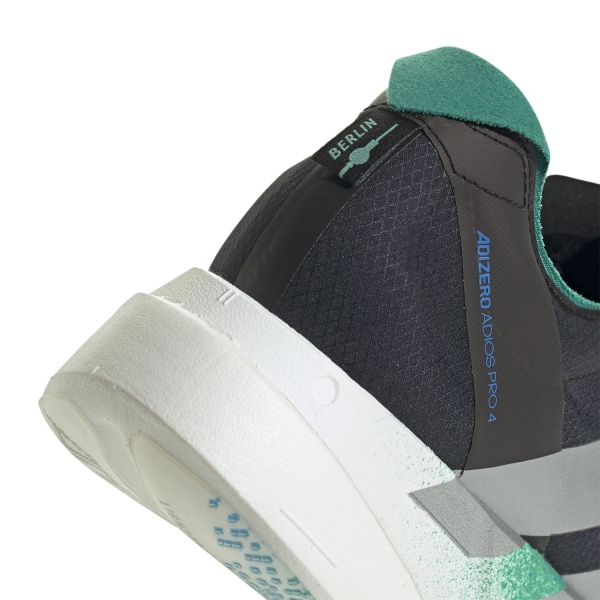 adidas adizero adios Pro 4 - Core Black/Matte Silver/Glory Green