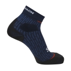 Salomon Ultra Glide Calcetines - Carbon/French Blue/Fiery Red