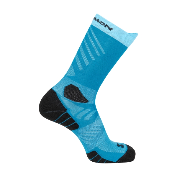Calcetines Salomon Aero Crew Logo Calcetines  Blue Danube/Aquarius LC2626600