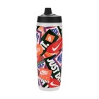 Nike Refuel 700 ml Borraccia - Clear/Black/Light Crimson/Safety Orange/White