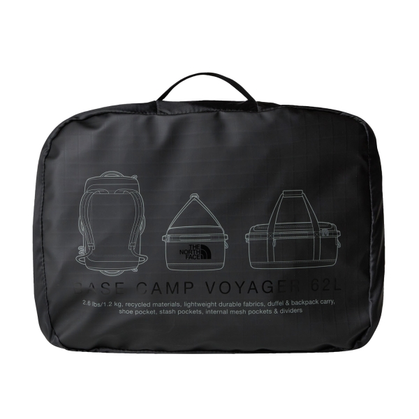 The North Face Base Camp Voyager 62 L Borsone - TNF Black/Asphalt Grey