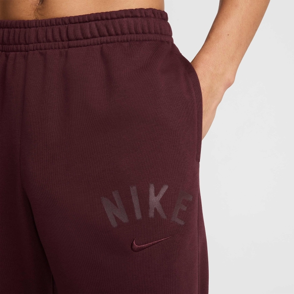 Nike Swoosh Pro Pantaloni - Burgundy Crush/Black