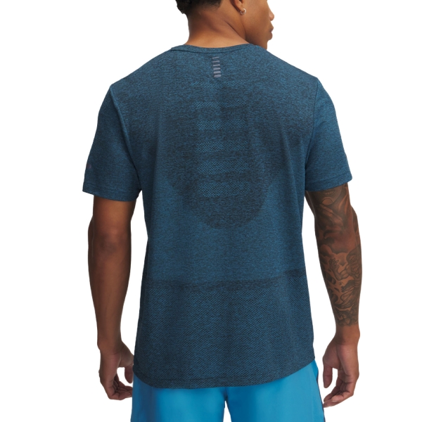 Under Armour Seamless Stride Maglietta - Ether Blue/Reflective