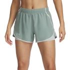 Under Armour Fly By 2 in 1 4in Shorts - Silica Green/Hydro Green/Reflective