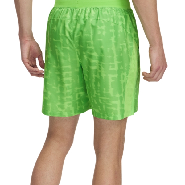 Under Armour Launch Printed 7in Shorts - Cyber Green/Reflective