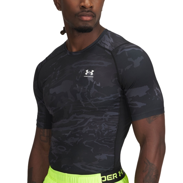 Maglietta e Canotta Intime Uomo Under Armour HeatGear Printed Maglietta  Black/White 13833210002