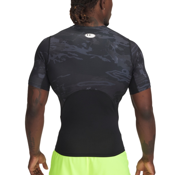 Under Armour HeatGear Printed Maglietta - Black/White