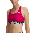 Under Armour HeatGear Reggiseno Sportivo - Shaded Fuchsia/White