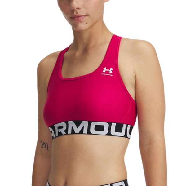 Reggiseno Sportivo Donna Under Armour HeatGear Reggiseno Sportivo  Shaded Fuchsia/White 13835440681