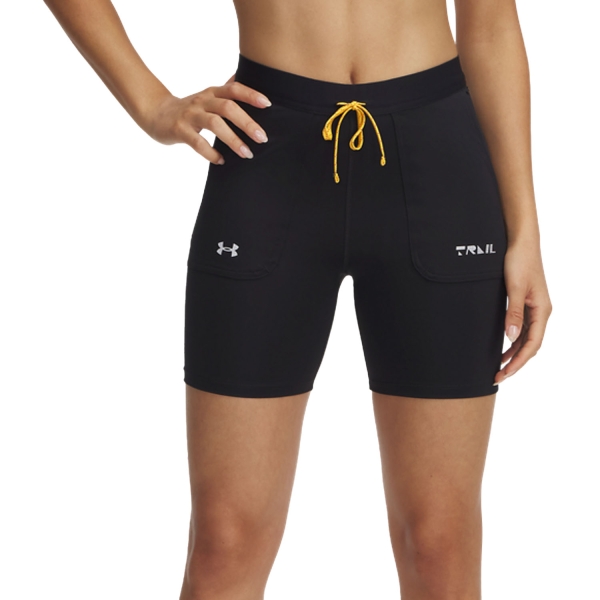 Pantaloncini Trail Running Donna Under Armour TR 6in Pantaloncini  Black/Stone/Reflective 13896140001