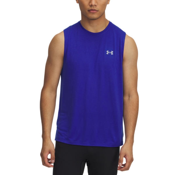 Men's Trail Running Tank Tops & Vests Under Armour Launch Elite Pro Tank  Royal/Reflective 13898060400
