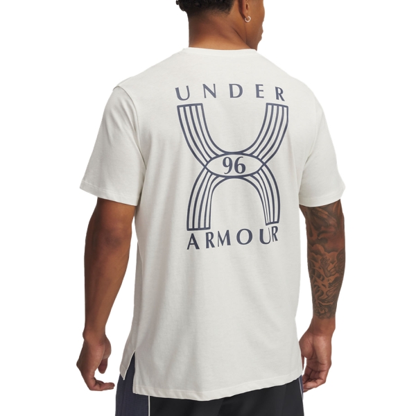 Under Armour 96 Maglietta - White Quartz/Downpour Gray