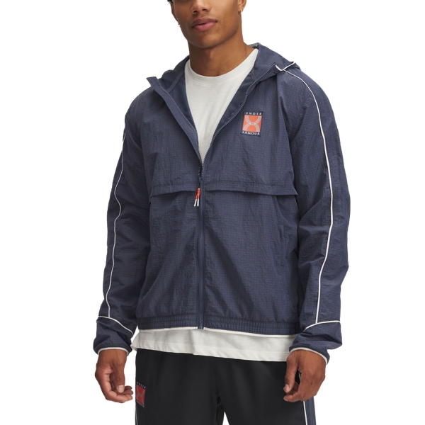 Giacca Running Uomo Under Armour Run 96 Giacca  Downpour Gray/Anthracite 13898250044