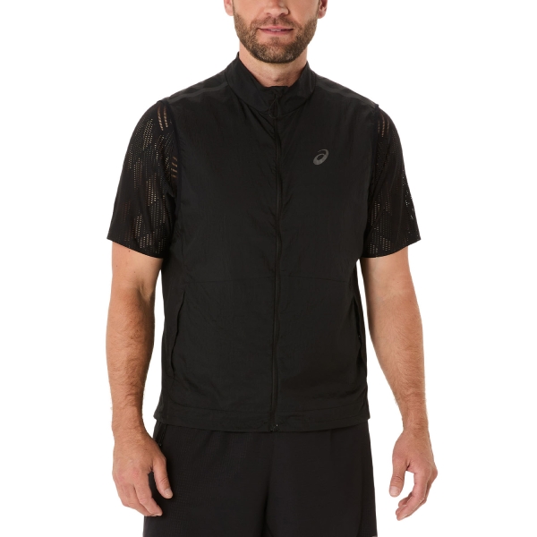 Giacca Running Uomo Asics Metarun Gilet  Performance Black 2011C980001