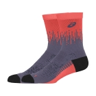 Asics Performance Crew Socks - Greyish Purple/Coral Reef