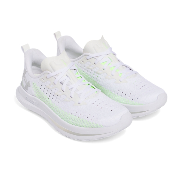 Under Armour Velociti 4 - White/Hyper Green/Halo Gray