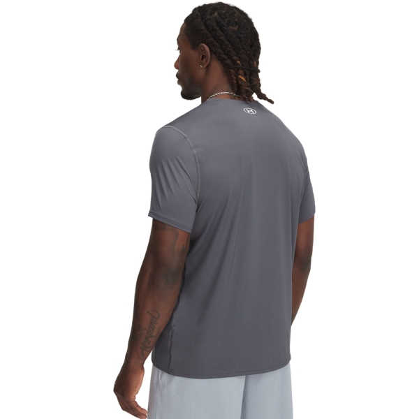 Under Armour HeatGear Fitted T-Shirt - Castelrock/White