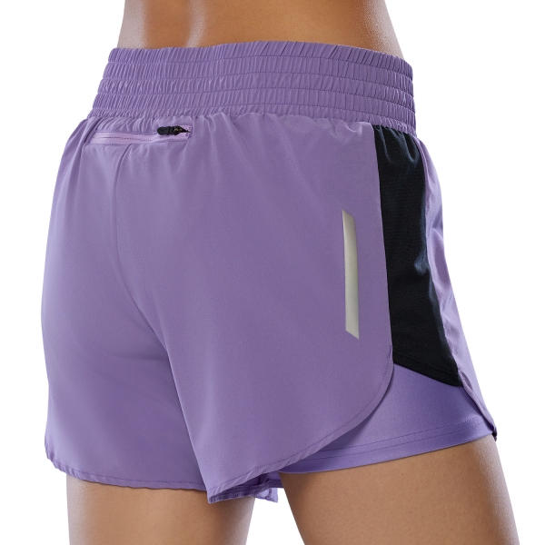 Mizuno Logo 2 in 1 4.5in Pantaloncini - Paisley Purple