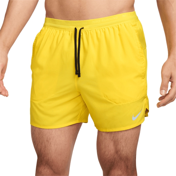 Pantaloncino Running Uomo Nike DriFIT Stride 5in Pantaloncini  Lightening/Black/Reflective Silver DM4755718