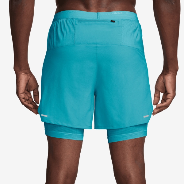 Nike Dri-FIT Stride Hybrid 2 in 1 5in Shorts - Dusty Cactus/Reflective Silver