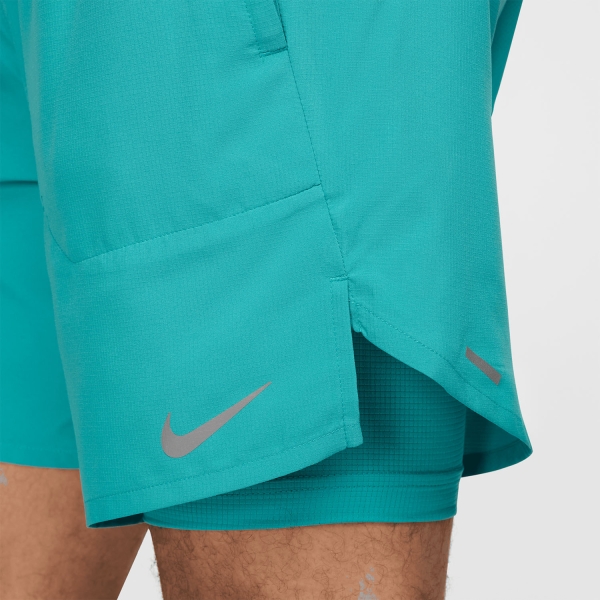 Nike Dri-FIT Stride 2 in 1 7in Shorts - Dusty Cactus/Reflective Silver